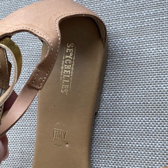 NWOT Seychelles Destiny Pink Gold Sandals Sz 9.5 - Picture 5 of 11